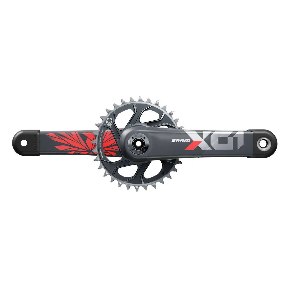 Vevkedja med en våg Sram Sram X01 Eagle SuperBoost+ DM 32D Xsync2 Lunar Oxy (BB N.I.)