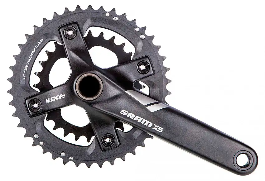 Vevparti SRAM X5 2 x 10 växlar GXP q-faktor 169 mm 42/28T 170 mm svart/vit