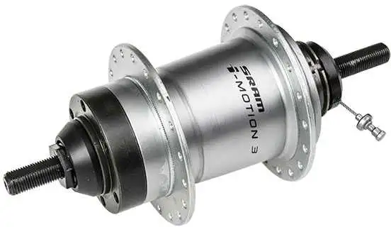 Baknav SRAM I-Motion 3 med fotbroms 3 växlar 36H 135 mm silver