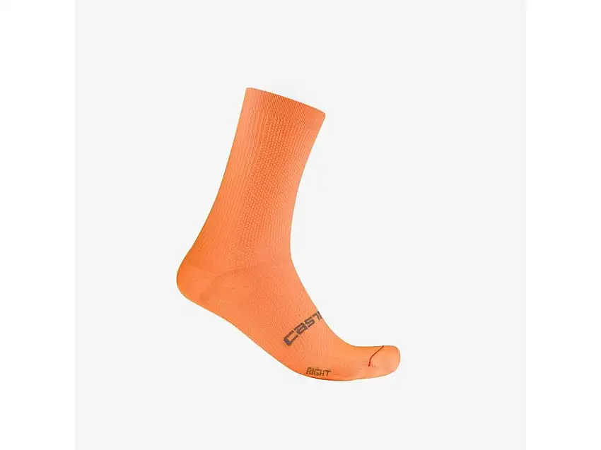 Castelli Espresso 18 cykelstrumpor vivid orange