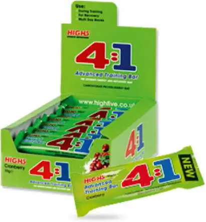 Energibar High5 4:1 Bar 50g Tranbär 25-pack