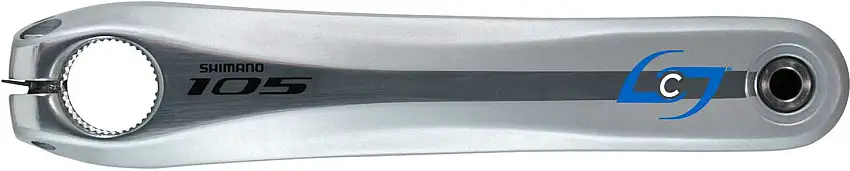Effektmätare Stages Power Shimano 105 5800 silver 165 mm