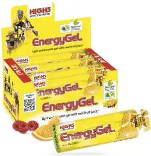 Energigel High5 Energygel+ Koffein 40 g Hallon 20-pack