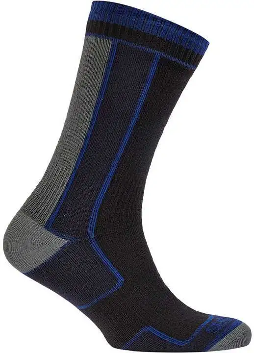 Strumpor Sealskinz Thin Mid Length Sock svart/grå