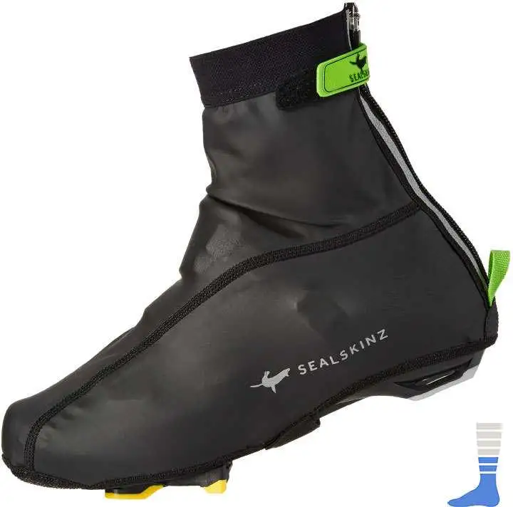 Skoöverdrag Sealskinz Lightweight svart/grön