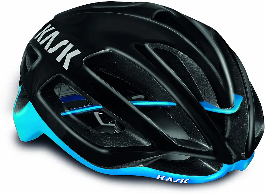 Cykelhjälm Kask Protone svart/ljusblå