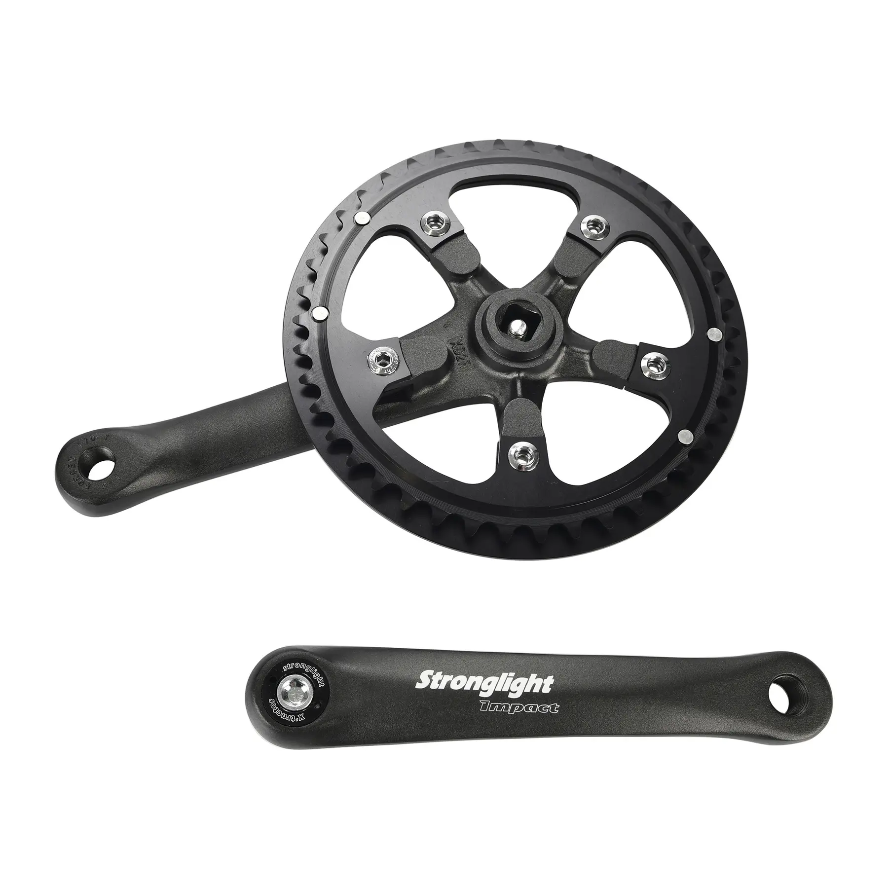 Vägvevkedja med transmissionshus med kedjespännare Stronglight Impact