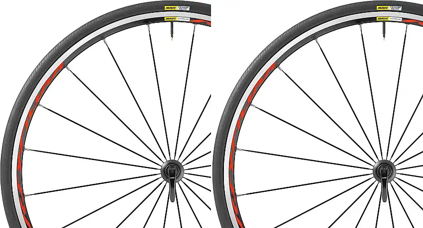 Hjulset Mavic Ksyrium Kantråd 25 mm Shimano/SRAM röd