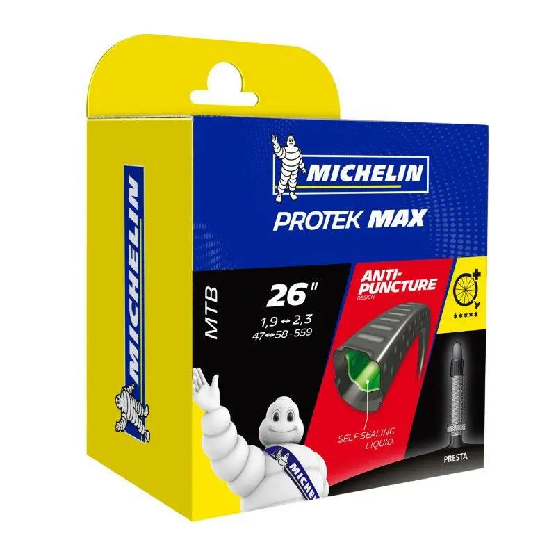 Innerrör med Presta-ventil och anti-punkteringsvätska Michelin 26 x 1.85-2.30 40 mm