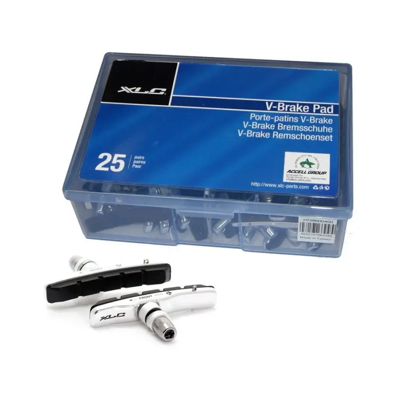 Låda med 25 par bromsbelägg XLC bs-v02 cartridge vbrake