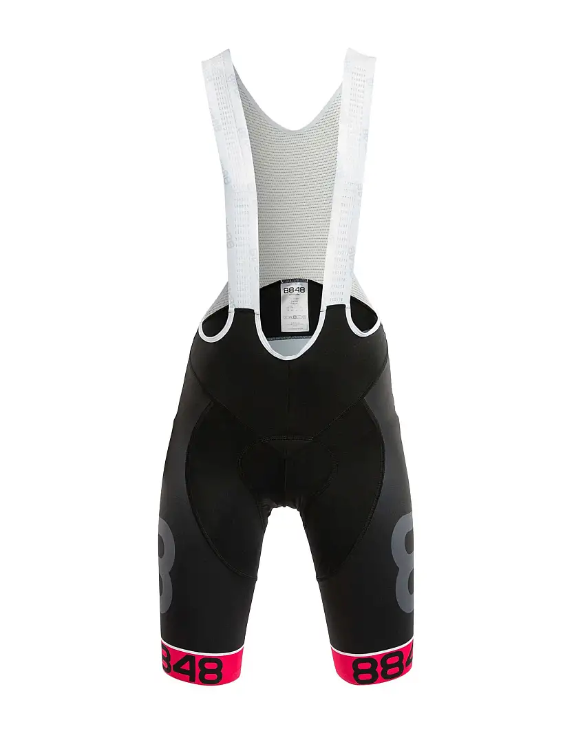 Bib Shorts 8848 Paradiso dam svart/röd