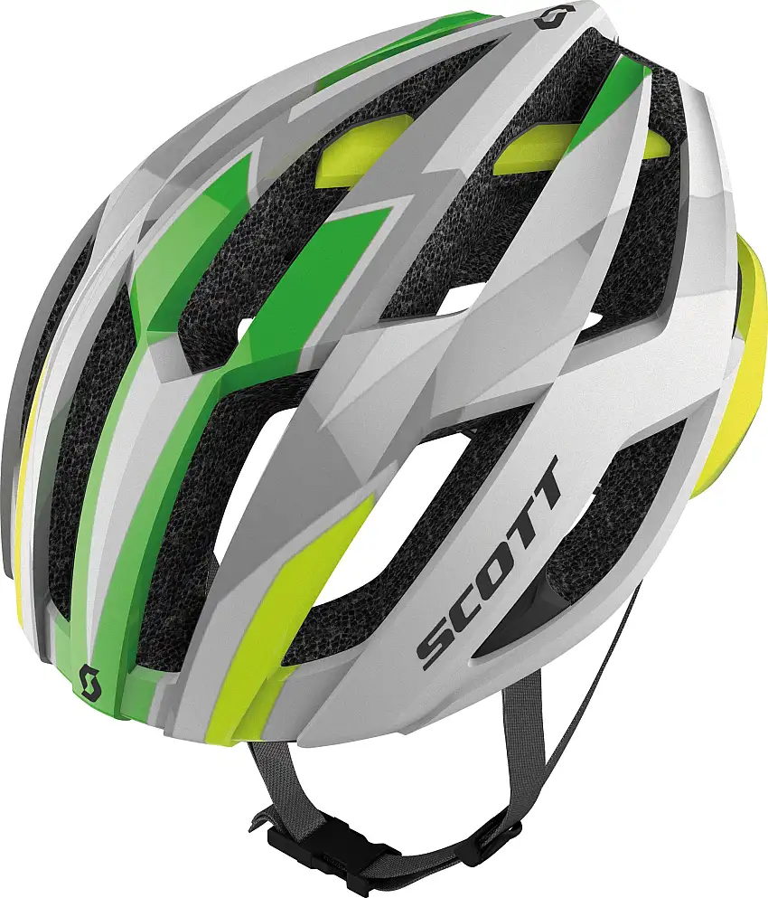 Cykelhjälm Scott Arx matt vit/lime
