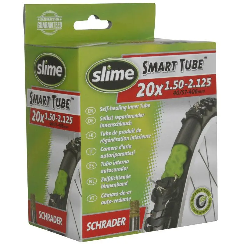 Innerrör med Schraderventil och anti-punkteringsvätska Slime 20 x 1.50-2.125