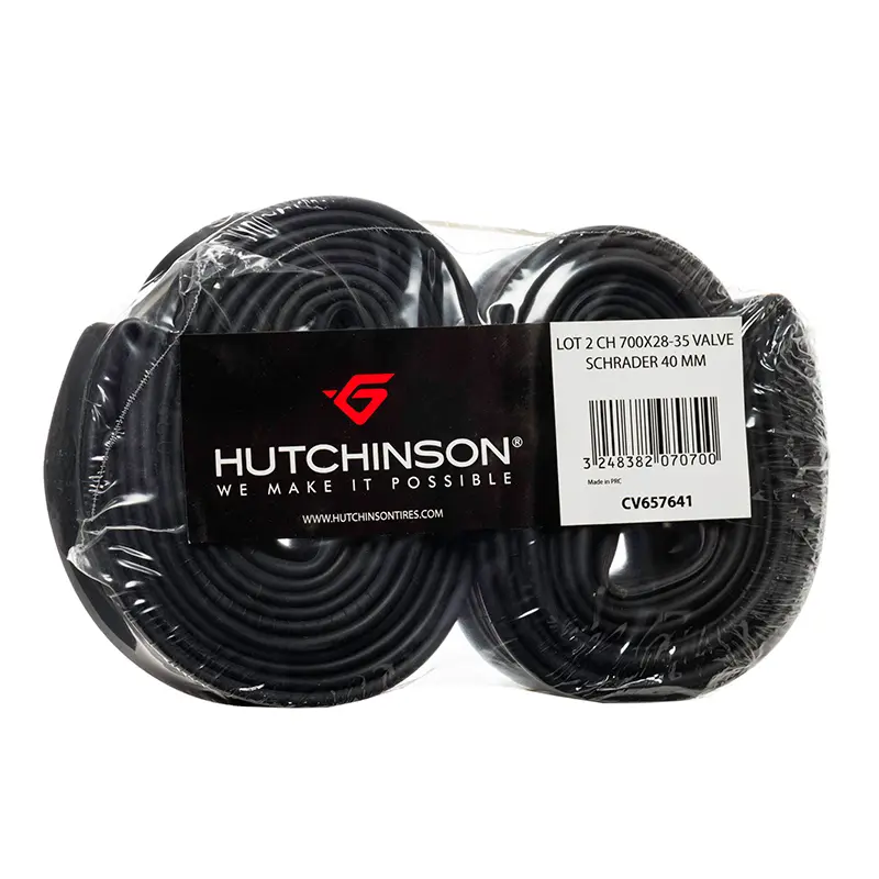 Blisterförpackning med 2 innerrör med schraderventil Hutchinson 700x28-35 40 mm