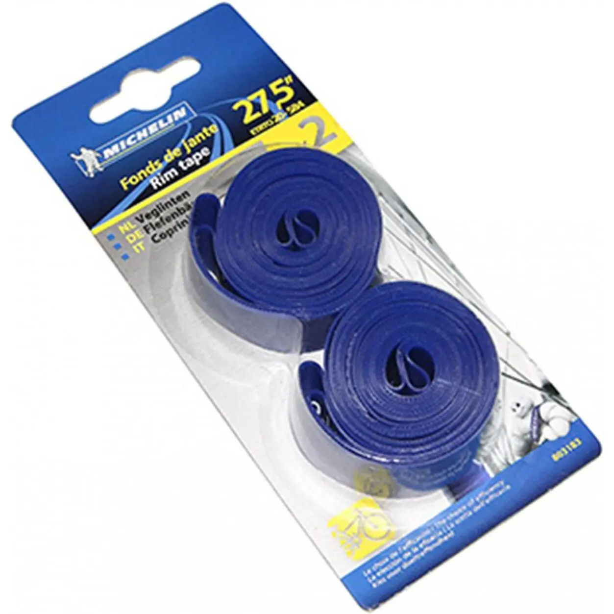 Blisterförpackning med 2 stycken fälgband för mountainbike med högt tryck Michelin