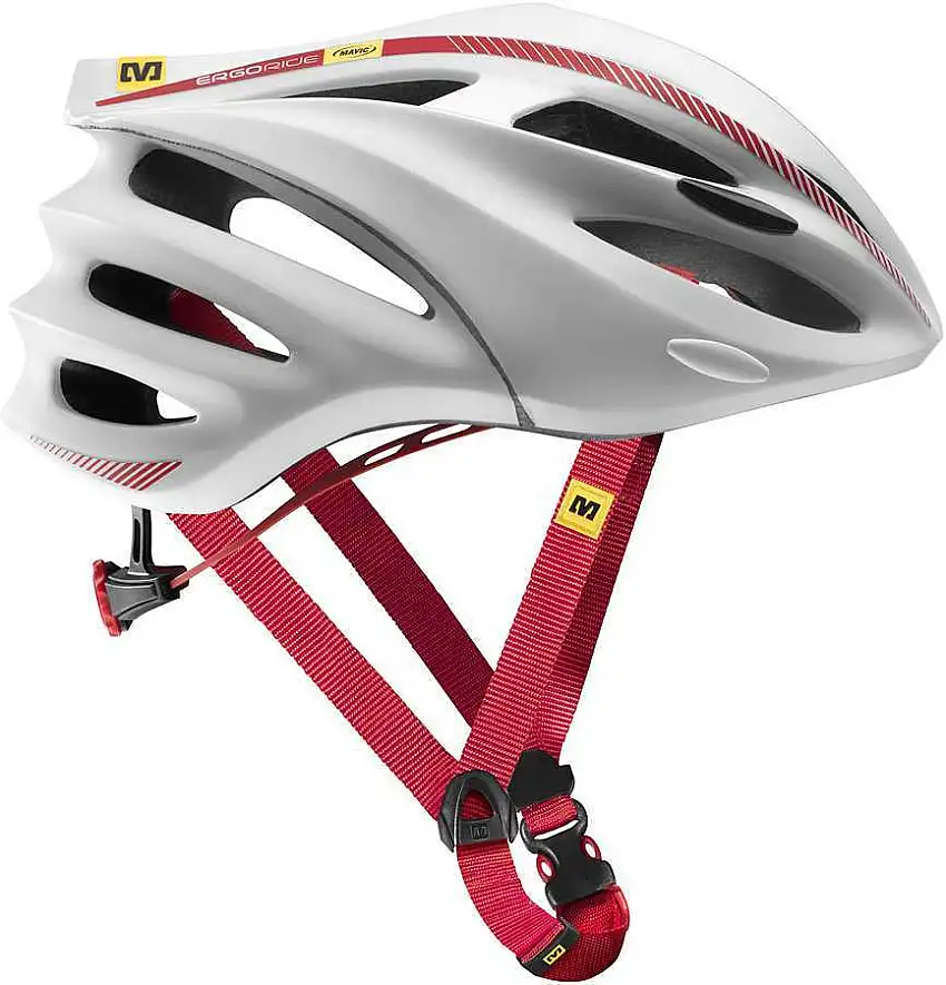 Cykelhjälm Mavic Syncro vit/röd