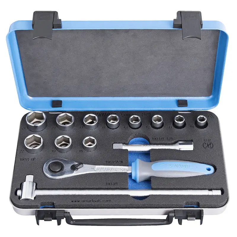 Verktygssats Unior Socket Set In Metal Box