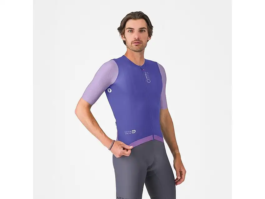 Castelli Coretto cykeltröja kortärmad ultraviolett/purple mist/white herr