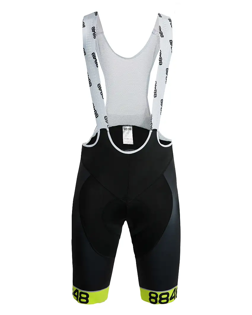 Bib Shorts 8848 Santo svart/gul