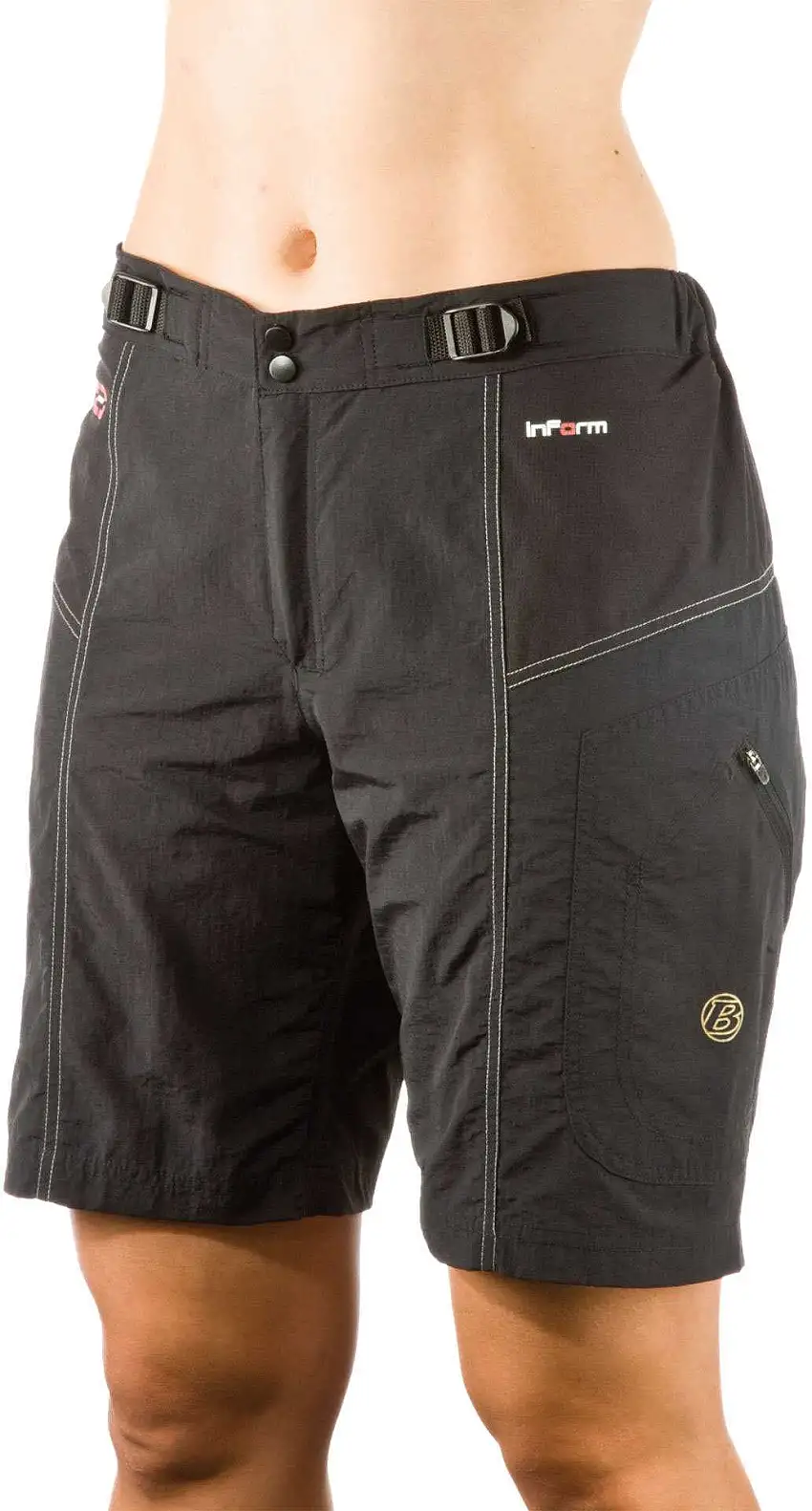 Baggy Shorts Bontrager Rhythm med Innerbyxa dam svart