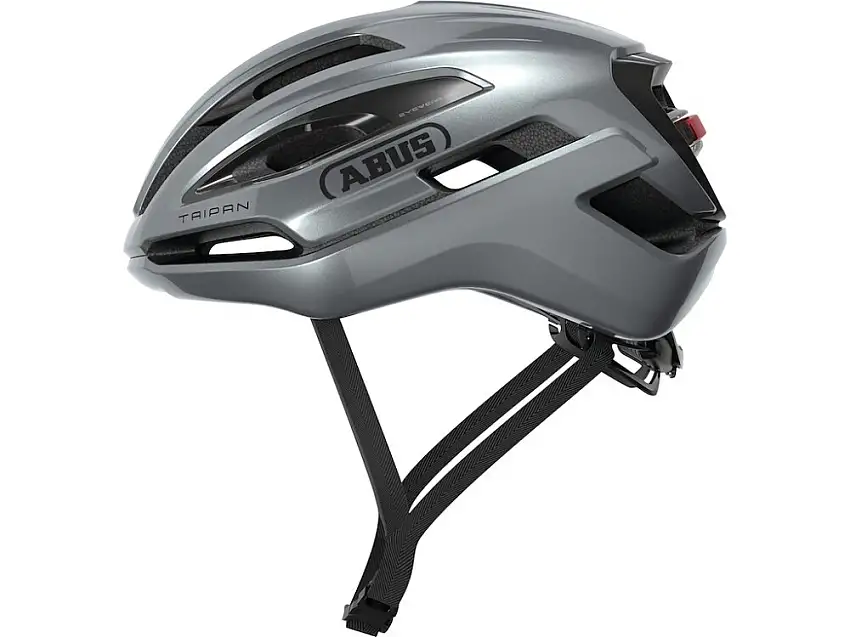 ABUS Taipan LED cykelhjälm graphite silver
