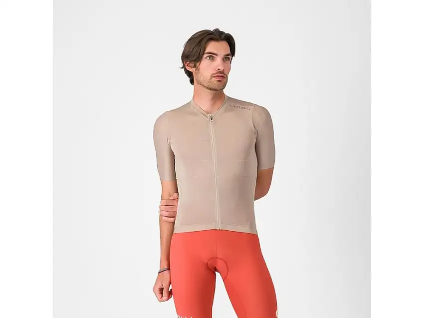 Castelli Espresso 2 cykeltröja korta ärmar clay herr