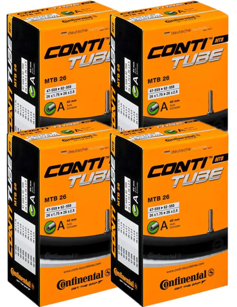 4 st. Continental 26" Slang 47/62-559 med 40mm auto ventil