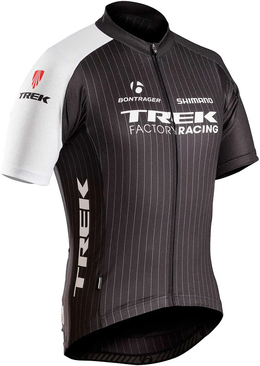 Tröja Trek Factory Racing Replica kort ärm svart/vit