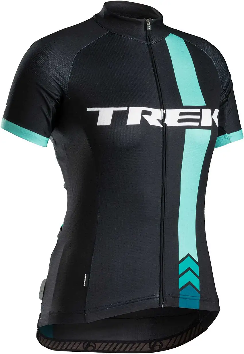 Tröja Trek RL kort ärm dam svart/mintgrön