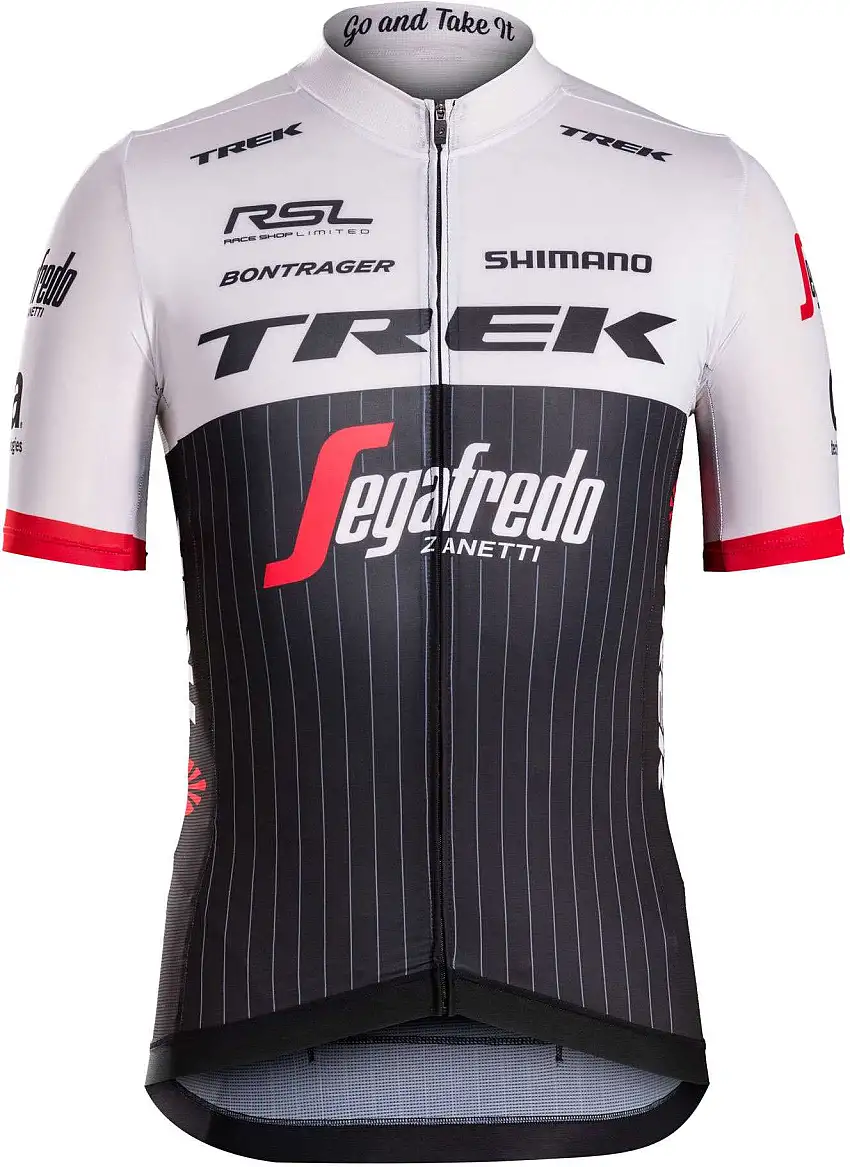 Tröja Trek-Segafredo RSL kort ärm svart/vit/röd