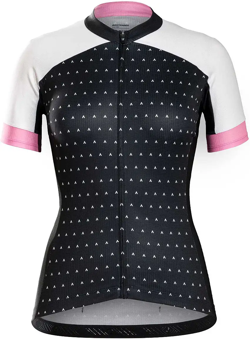 Tröja Bontrager Anara kort ärm dam svart/vit/rosa