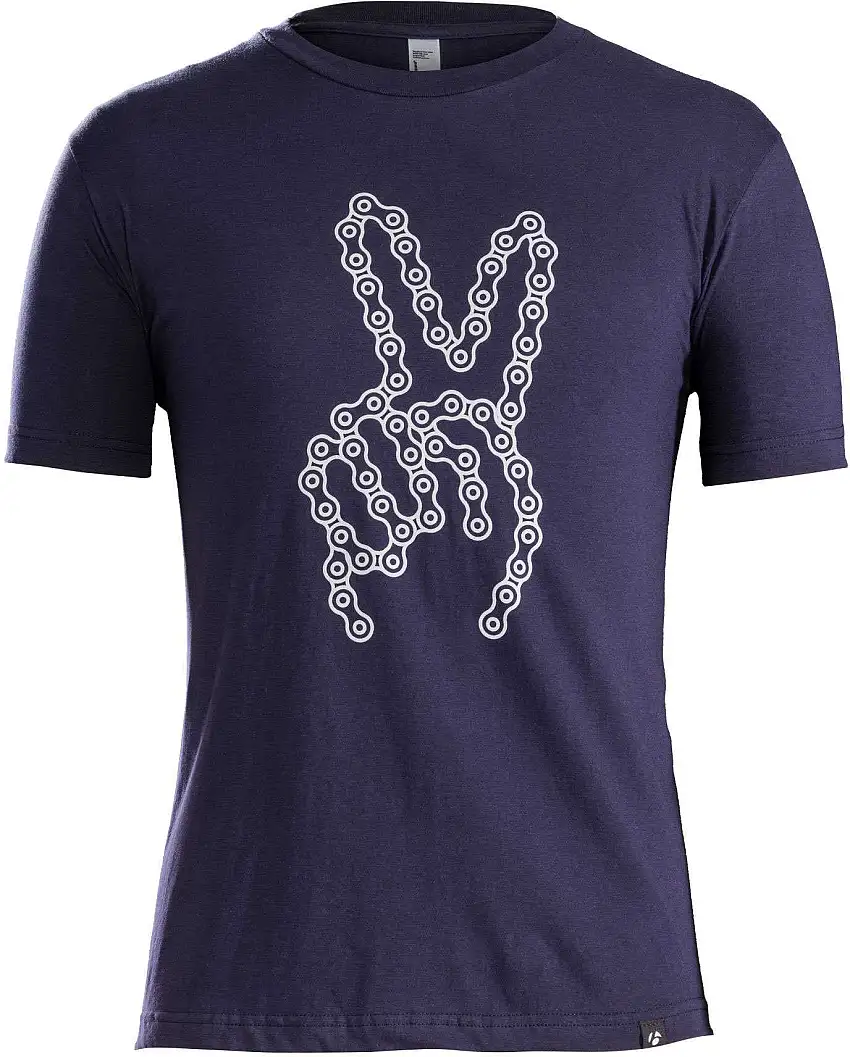 T-Shirt Bontrager Peace Chain kort ärm blå