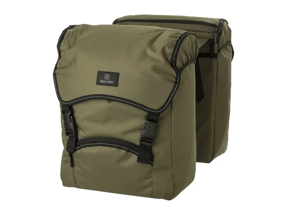 FastRider Unibag Traffic Double cykelväskor 28L army green