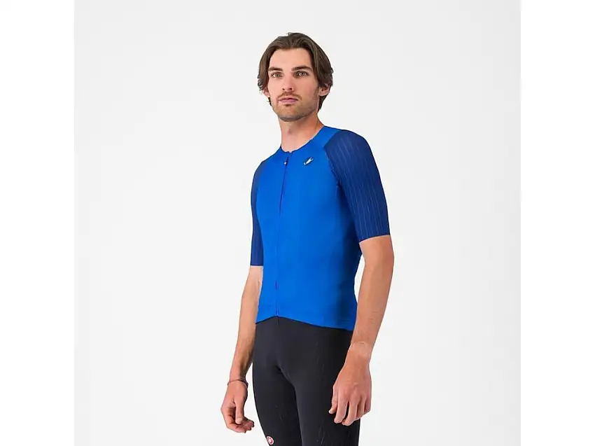 Castelli Aero Race 8S cykeltröja kortärmad azzurro Italia herr