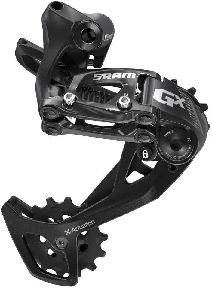 Bakväxel SRAM GX, 11 växlar, medium cage, svart/grå