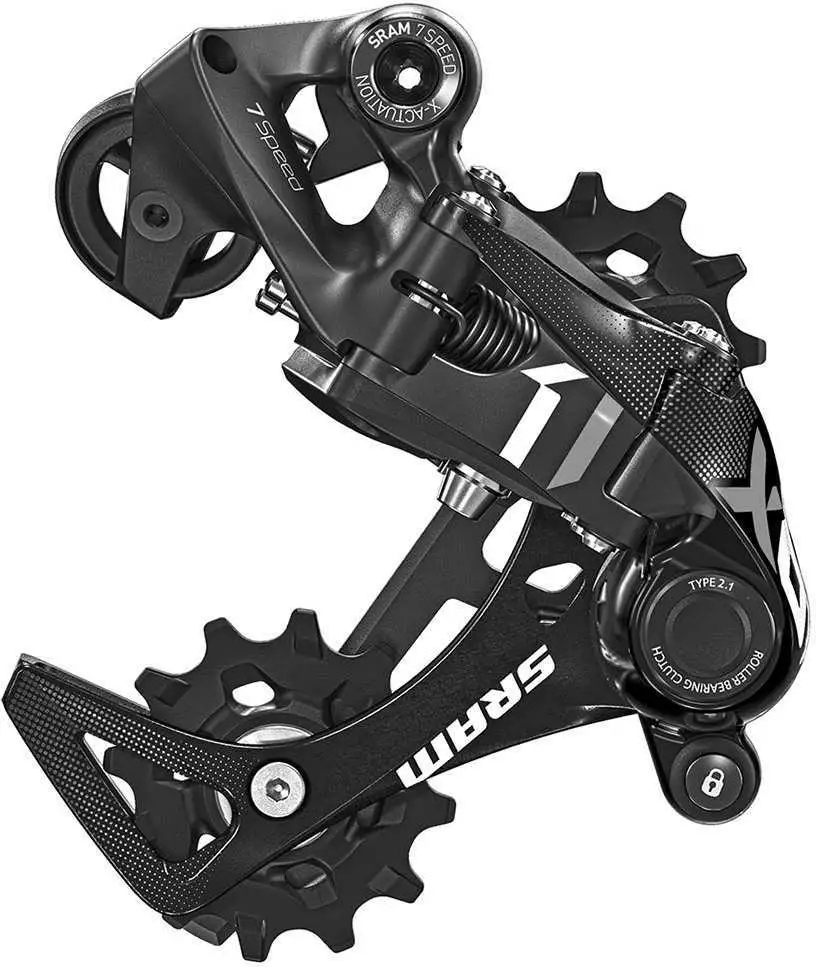 Bakväxel SRAM X01 DH, 7 växlar, medium cage, svart