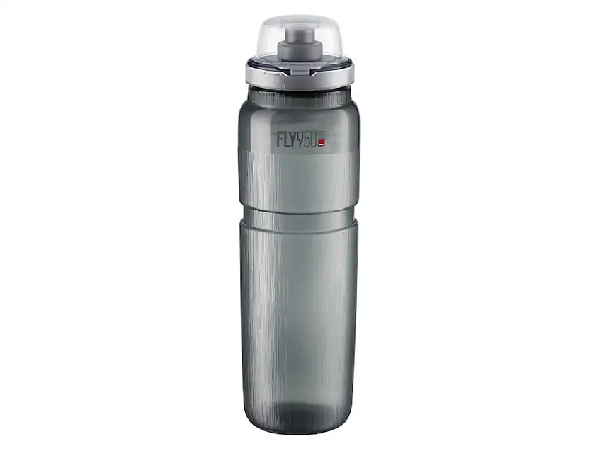 Elite Fly Tex MTB vattenflaska 950 ml smoke med grå logo