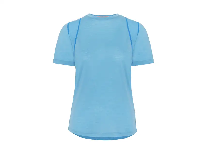 Kari Traa Embla kortärmad T-shirt merionull blå dam