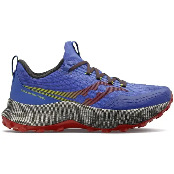 Löparskor Saucony Endorphin Trail Men Blue Raz/Spice