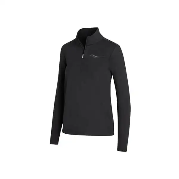 Löpartröja Saucony Solstice 1/4 Zip Women Black