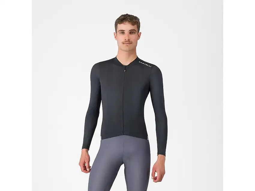 Castelli Espresso 2 LS cykeltröja långa ärmar svart herr