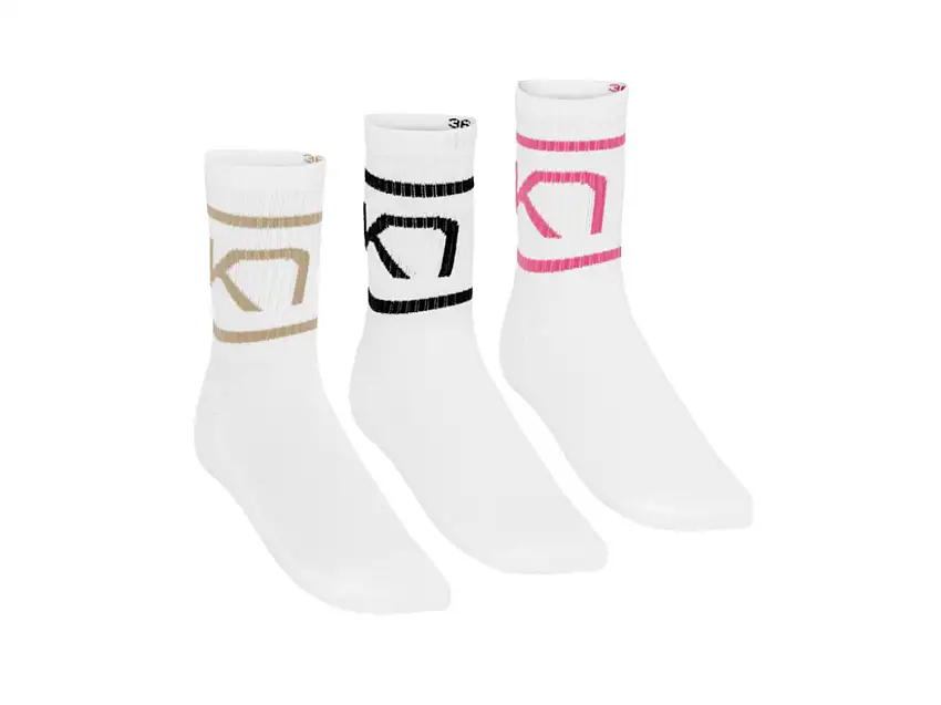 Kari Traa tennisstrumpor 3-pack rosa