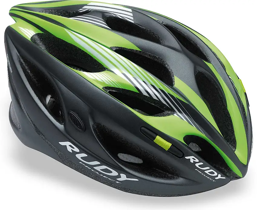 Cykelhjälm Rudy Project Zumax grafit/hi-vis lime