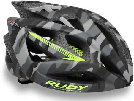 Cykelhjälm Rudy Project Airstorm grå camo/hi-vis gul