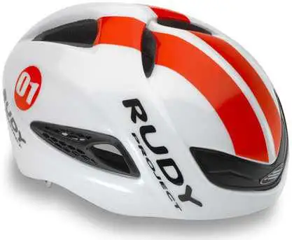 Cykelhjälm Rudy Project Boost 01 vit/hi-vis röd