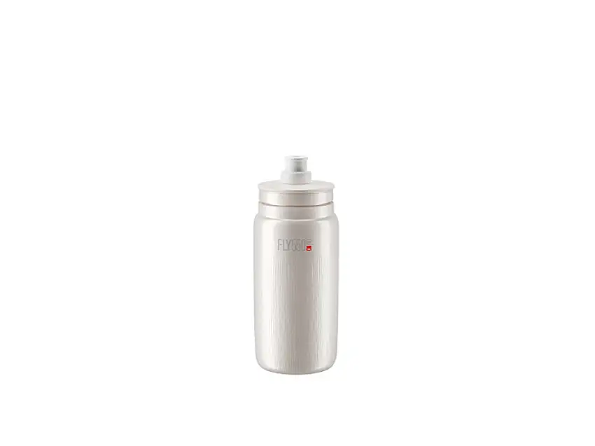Elite Fly Tex vattenflaska 550 ml vit med grå logotyp