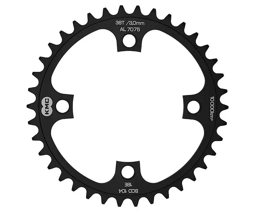 Framdrev KMC E-bike Bosch BCD 104 38T 1/2" X 1/8" 3mm Alu