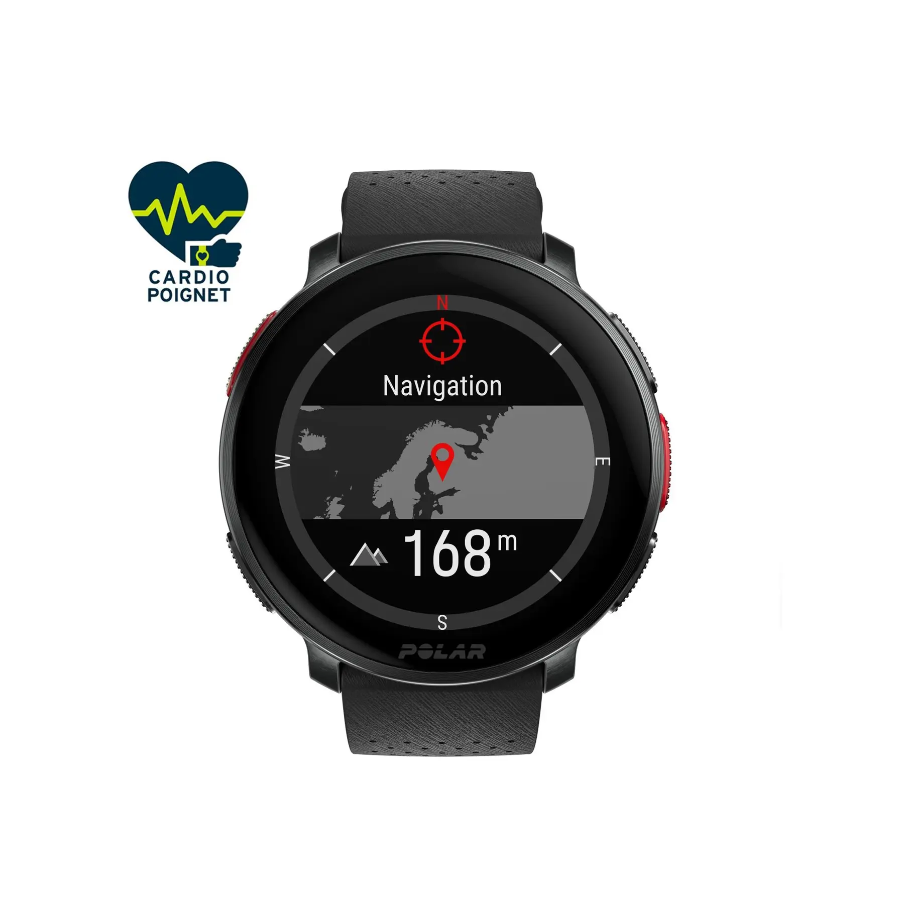 Uppkopplad klocka Polar Vantage V3 Night