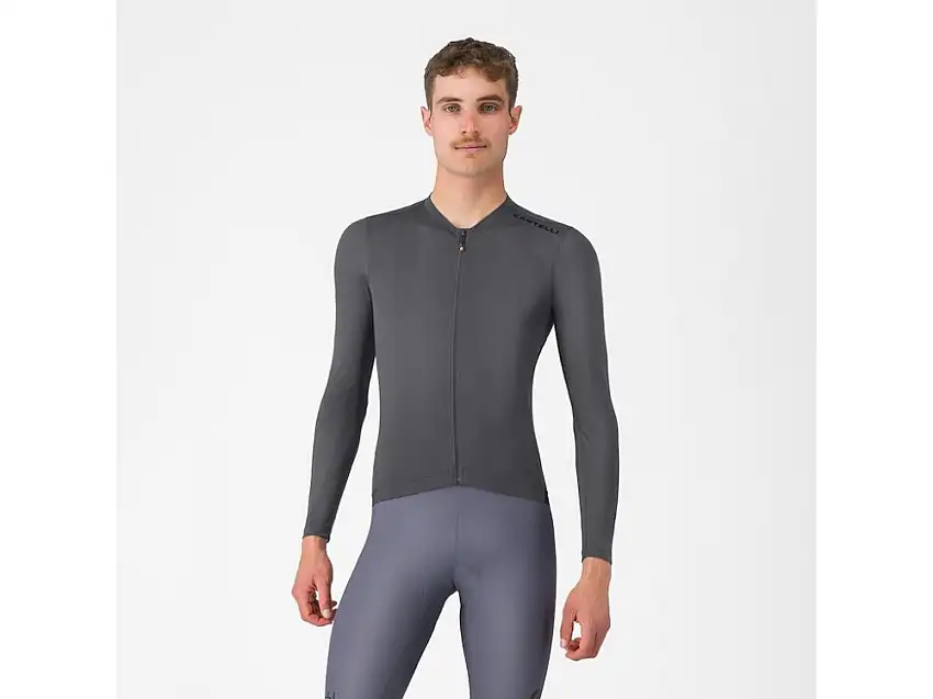 Castelli Espresso 2 LS cykeltröja långa ärmar smoky grey herr