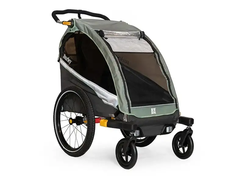 Cykelvagn Burley D'Lite X Single Grå/Grön/Svart
